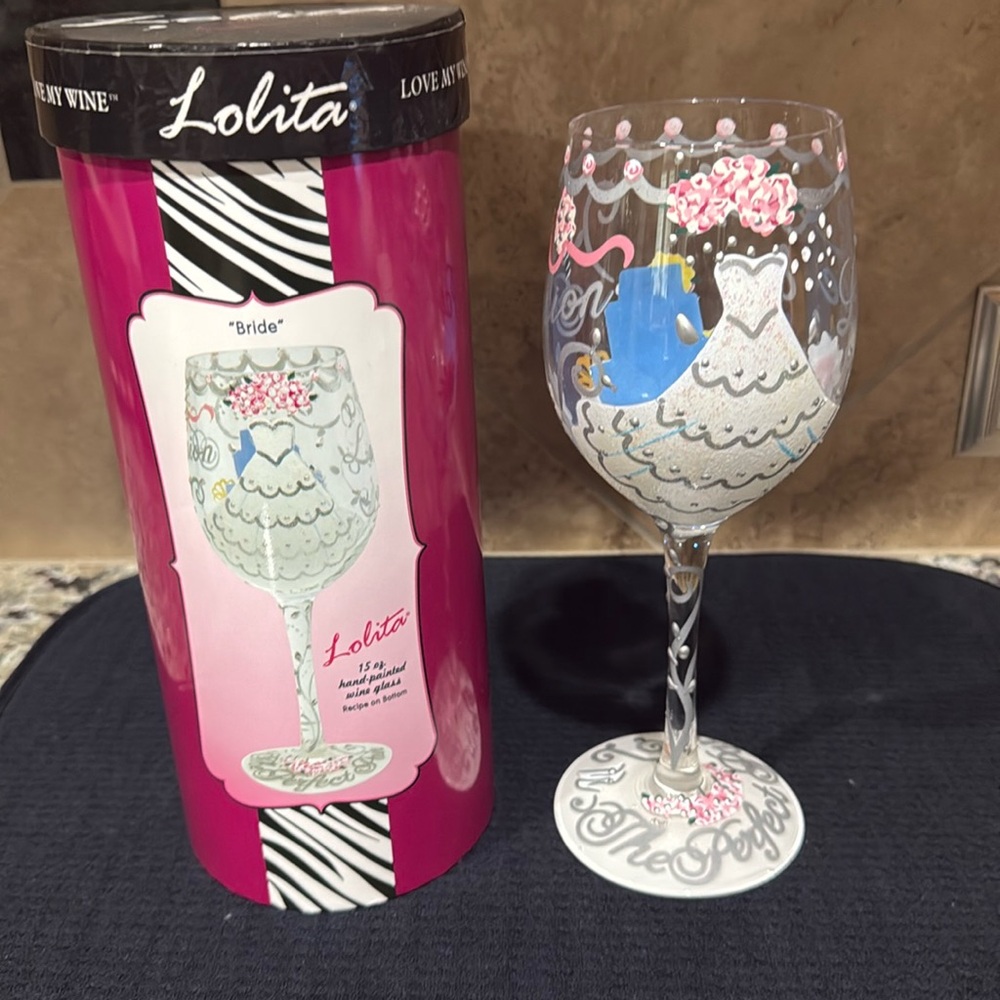 Lolita Wine Glass - “Bride”